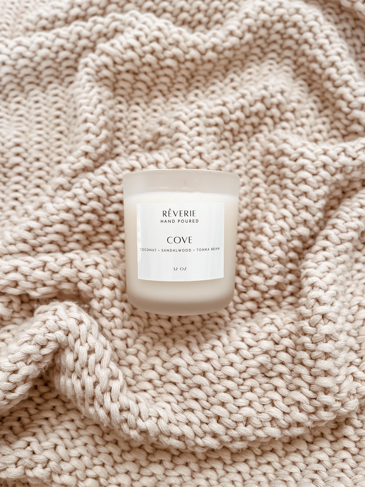 Cove- 12 oz Wooden Wick Candle