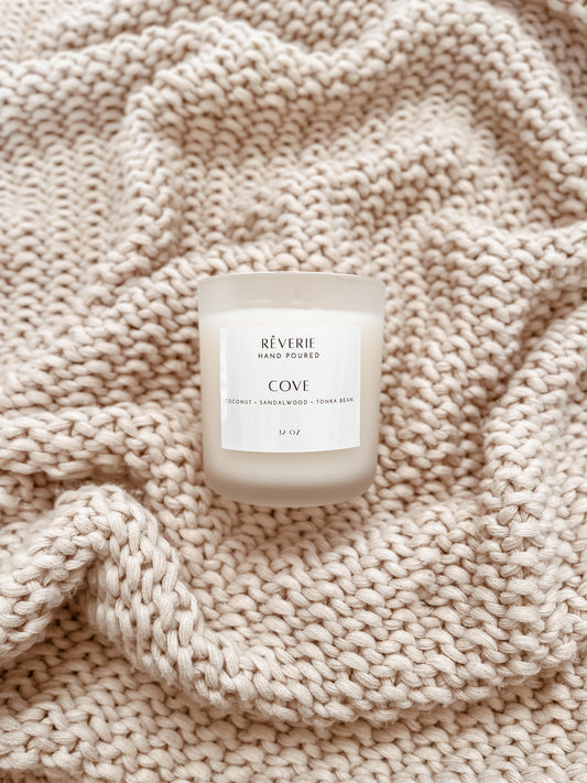 Cove- 12 oz Wooden Wick Candle